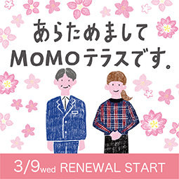 はじめまして「MOMOテラス」です。